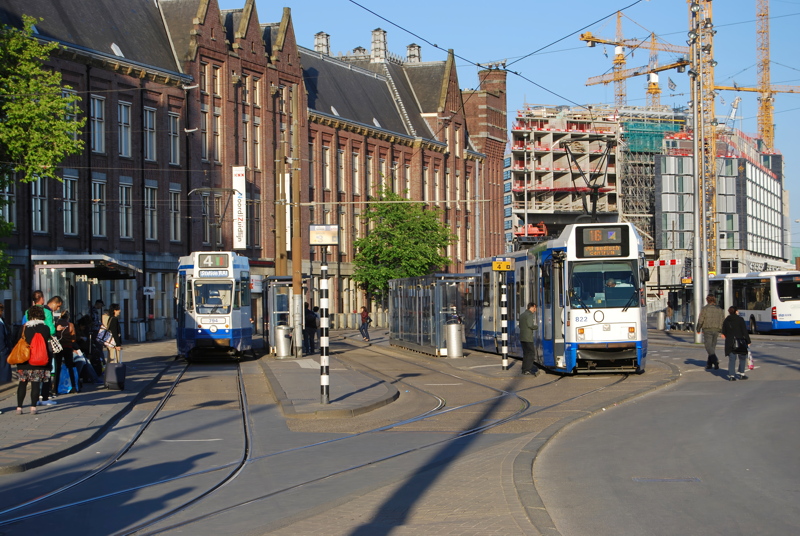 9 - The Amsterdam Centraal Station tram stop, operated by GVB
